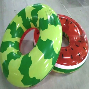 Anillo de natación en forma de sandía, diseño de fruta divertido, juego de agua desde fábrica de China, soporte directo personalizado - Product Image 5