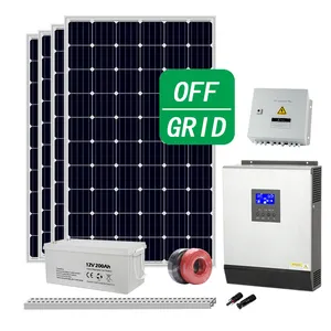 Off grid solar home generator hybrid system 500w 2kw 5kw 10kw 12kw 30kw solar system complete set price for home