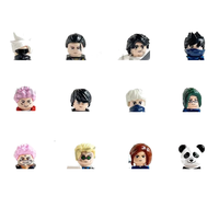 Set de 2 Figuras de Bloques de Construcción de Mago Mágico Estilo Anime, Ladrillos de Juguete para Armar con Armas, Regalo Coleccionable para Adultos