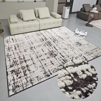 Tapis en fausse fourrure de lapin de luxe léger, fabriqué à la machine, moelleux, écologique et antidérapant pour salon et chambre à coucher
