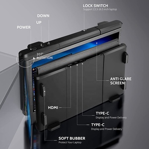 Monitor portátil <span class=keywords><strong>de</strong></span> 13,3 pulgadas, pantalla extendida para ordenador portátil, 1080P, FHD, IPS, para teléfono inteligente - Product Image 5
