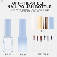 Nouveau design 2026 – Bouteille en verre vide de 10 ml/11 ml de haute qualité avec logo personnalisé OEM/ODM pour vernis à ongles gel UV avec pinceaux et capuchon