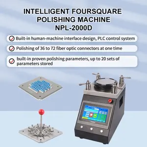 Neofibo NPL-2000D cam foursquare sma konnektör kablosu çekirdek fiber optik parlatma makinesi