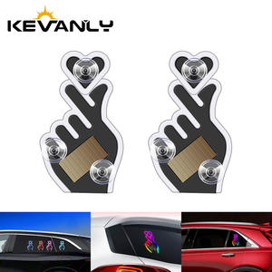 Luz LED <span class=keywords><strong>Solar</strong></span> para Ventana de Coche, Forma de Corazón, Ambiente Romántico, Modificación <span class=keywords><strong>Interior</strong></span>, Luz de Neón, USB 5V - Product Image 1