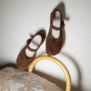 Zapatos de Mujer Originales de Diseñador, Hechos a Mano, Estilo Ninja, Punta Redonda, Planos, Ligeros, Sin Cordones, de Cuero Vacuno - Product Image 6