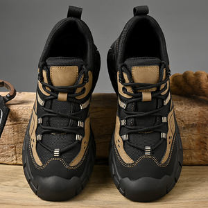 รองเท้าเดินผู้ชาย Mychonly 2024 รุ่นล่าสุด สีกากี รองเท้าผ้าใบแบบผูกเชือก สวมใส่สบาย ระบายอากาศได้ดี  รับผลิตแบบ OEM สำหรับฤดูใบไม้ผลิและฤดูใบไม้ร่วง  พร้อมบริการสกรีนโลโก้แบรนด์ - Product Image 4