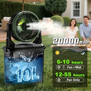 Ventilador de camping portátil para verano, ventilador de escritorio USB, ventilador de mesa, ventilador refrigerante de escritorio, en caja de regalo. - Product Image 1
