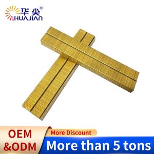 53 स्टेपल श्रृंखला 10 मिमी स्टील स्टेपल 22 गा चिकनी शेंक प्रकार पिन स्टेपलर जिंक/गोल्डन/कॉपर/ब्लैक सो - Product Image 5