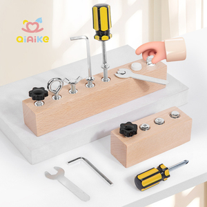 Trẻ Em Công Cụ Thiết Lập Mầm Non Hoạt Động Học Tập Tốt Động Cơ Kỹ Năng Đồ Chơi Bằng Gỗ Montessori Tuốc Nơ Vít Hội Đồng Quản Trị Cho Trẻ Em - Product Image 1