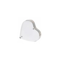 Cadre photo en forme de cœur 2x2 pouces Cadre d'affichage magnétique transparent double face 8mm + 8mm