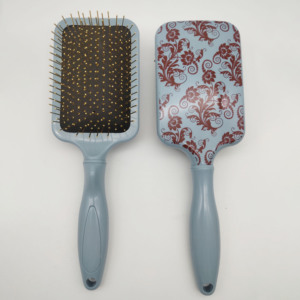 Cepillo Desenredante de <span class=keywords><strong>Pelo</strong></span> Grande para Uso Doméstico con Púas de Metal Chapadas en Oro para Cabello Grueso, Rizado, Fino, Largo y <span class=keywords><strong>Corto</strong></span> - Product Image 5