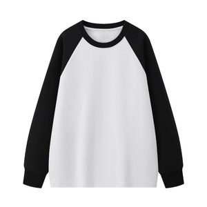 TKAN394D personnalisé hommes surdimensionné poids lourd 100% coton mode patchwork col rond goutte épaule couleur unie à capuche - Product Image 2
