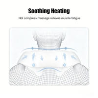 Almohada de Masaje Eléctrico de Tejido Profundo, Inalámbrica, Recargable, Portátil, para el Hogar y la Oficina, Masajeador Térmico para Cuello y Hombros