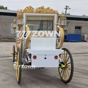 4 ruedas de lujo de alta calidad personalizado carruaje de boda ocio real carruaje de caballos - Product Image 4