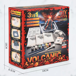 Tự làm hóa học thí nghiệm phòng thí nghiệm <span class=keywords><strong>Kit</strong></span> vui Núi Lửa Phun Trào khoa học phòng thí nghiệm <span class=keywords><strong>Kit</strong></span> 3 trong 1 núi lửa giáo dục <span class=keywords><strong>Kit</strong></span> cho trẻ em - Product Image 2