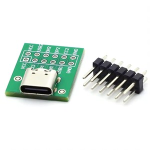 Carte de conversion USB TYPE-C 2.54MM CC1 CC2 avec connexion de résistance à tirage descendant 5.1K - Product Image 4