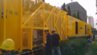 Transformateur de puissance triphasé, sectionneur, barre omnibus, disjoncteur pour travaux de génie civil EPC, entrée 220 kV, sortie 220 V