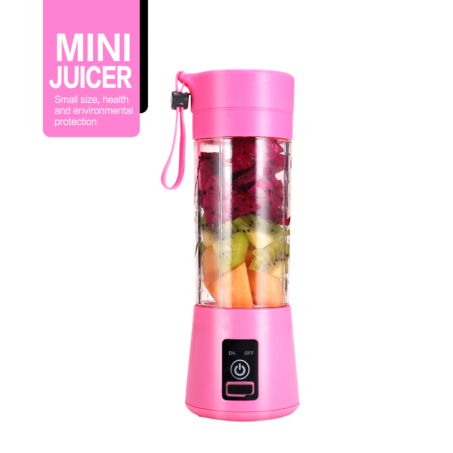 Мини USB портативный персональный блендер для коктейлей и смузи Миксер для фруктового сока Съемная чашка с 6 лезвиями в 3D соковыжималке