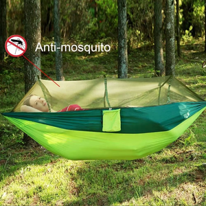 वूकी पोर्टेबल आउटडोर स्विंग बिस्तर एक या दो व्यक्ति मच्छर के जाल और बारिश के फोल्डेबल कपड़े के साथ एक या दो व्यक्ति - Product Image 3