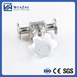 Katup Diafragma Saniter Manual Baja Tahan Karat untuk Gas Suhu Tinggi Ukuran Sedang 1/2"-4" Merek WENZHE - Product Image 6