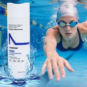 Shampoo anti-chlore VANERIA 250 ml pour les nageurs, élimine les minéraux de l'eau salée et de l'eau dure, soin des cheveux, étiquette privée OEM - Product Image 2