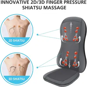 Phenitech Riscaldamento Aria Pressione Shiatsu Massaggio Cuscino di Massaggio Sedia Sedile con Vibrazione/Rotolamento