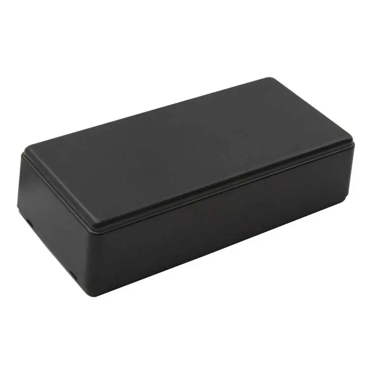 Gabinete de eletrônica preto moldado pequeno personalizado, china, shenzhen, oem, eletrônica preta para pcb adaptador de energia, caixa de junção abs