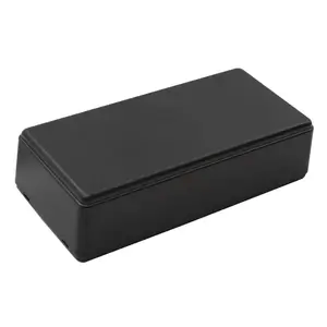 Carcasa de plástico para adaptadores de corriente PCB, caja de empalme de plástico negro moldeado, pequeña, personalizada, OEM, China