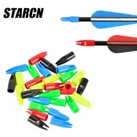 Nocks de flèche à fixation externe - Nocks à coller pour tir à l'arc 6mm/7mm/8mm, construction en polymère robuste pour flèches en carbone/fibre de verre/bois