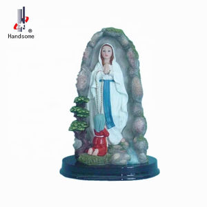 Penjualan Terlaris Patung Religius Bunda Maria Lourdes dan Yesus, Merek HANDSOME, Dapat Dikustomisasi, Ukuran 5 Inci, Kerajinan Resin Antik Eropa, Buatan Tangan - Product Image 3