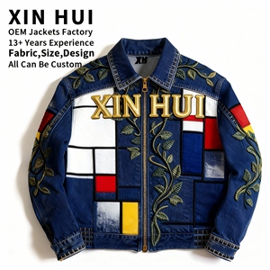 2026 ODM Factory Wholesale <b>Mens</b> <b>Winter</b> Bomber Jacket Custom Luxury 3D Embroidery <b>Waterproof</b> Windproof Streetwear <b>Coats</b> - Product Image 1