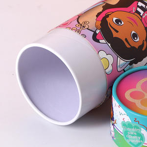 Envases redondos cilíndricos de embalaje de tubo redondo Kraft lujoso único y respetuoso con el medio ambiente personalizado - Product Image 4