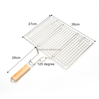 Panier de Barbecue portable en acier inoxydable, pour rôtissoire, poisson, légumes et crevettes