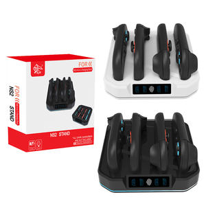 Station de charge pour Nintendo Switch 2 <span class=keywords><strong>Joy</strong></span>-<span class=keywords><strong>Con</strong></span> Chargeur avec indicateur lumineux à écran tactile Couleur RVB Charge 4 <span class=keywords><strong>Joy</strong></span>-<span class=keywords><strong>Con</strong></span> Simultanément - Product Image 1