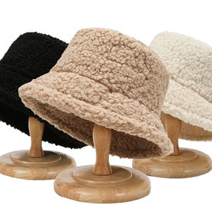 Флисовая шапка-бакет из шерпы на заказ, обычная, унисекс, пушистая, меховая - Product Image 1