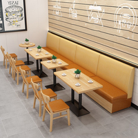 Meubles de salle à manger en bois modernes et minimalistes sur mesure, banquette, canapé pour café, restaurant, traiteur, table à manger, chaises