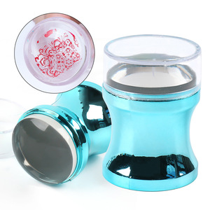 Tampon d'art d'ongle professionnel vente chaude tampon d'ongle en silicone Transparent pour ongles français impression Art estampage plaque <span class=keywords><strong>manucure</strong></span> - Product Image 1