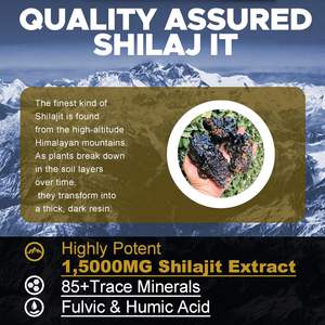 Capsules de Shilajit personnalisées par le fabricant pour stimuler les niveaux d'énergie, capsules de Shilajit de l'Himalaya, capsules de Maca, Ashwagandha, Shilajit pour le système immunitaire - Product Image 4