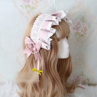 Bandeau Lolita en dentelle douce et durable de haute qualité, coiffe quotidienne BNT avec poignée ange pour femmes, accessoires de cheveux pour cosplay