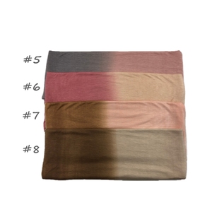 Écharpe en jersey de coton ombré, nouvelle conception <span class=keywords><strong>2021</strong></span>, ventes chaudes, imprimée, douce, extensible, respirante, châle, hijabs - Product Image 6