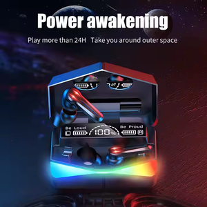 Hifi Audifonos auricolari Display a LED M28 cuffie da gioco V5.3 TWS auricolari Wireless M28 auricolari <span class=keywords><strong>per</strong></span> telefono <span class=keywords><strong>cellulare</strong></span> - Product Image 2