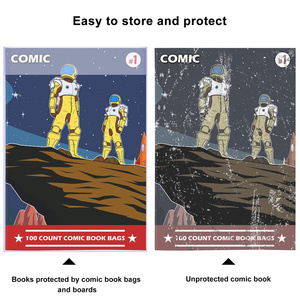 Custom Clear Transparent Acid-Free New Stylish Character 3D Hard Plastic Storage Toploader Comic Book Sleeve Bags And Boards