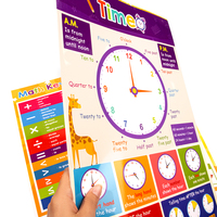 Affiches et tableaux éducatifs personnalisés avec logo sur mesure et papier offset pour l'apprentissage des enfants, décoration murale préscolaire