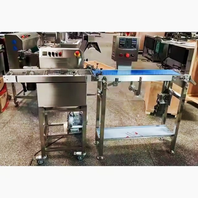 High Quality Chocolate Tempering Machine Chocolate Enrob  Candy and Cooling Machine Candy Enrober Price