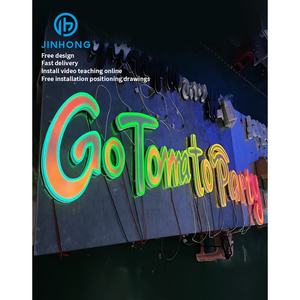 Calidad Superior Cómo hacer un letrero 3D Letras Led Signo de negocios personalizado Letras 3D Letra de luz Led RGB Gradiente iridiscente - Product Image 1