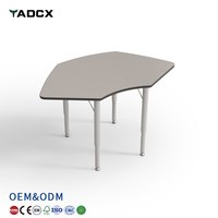 Bureau d'étude réglable pour étudiants, ensemble moderne de bureau et chaise scolaire, table de lecture et de formation