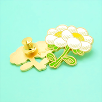 Broches de revers en métal émaillé personnalisées, style floral, placage personnalisé, couleur et forme personnalisées, logo personnalisé, technique de moulage pour chapeaux et casquettes