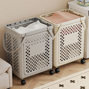 Panier à linge pliable en PP, vente en gros d'usine, nouveau matériau, multifonctionnel, pliable, panier à linge, bac de rangement gain de place - Product Image 6