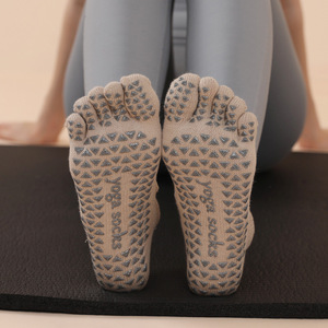 Lrt Bán Buôn Thời Trang Chất Lượng Cao 5 <span class=keywords><strong>Toe</strong></span> Pilates Grip Vớ Biểu Tượng Tùy Chỉnh Non-Slip Grip Pilates Yoga Vớ Cho Phụ Nữ - Product Image 3
