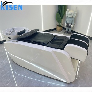 KISEN Lit de massage électrique de haute qualité en cuir confortable pour salon de coiffure, institut de beauté, soins capillaires, salle de bain en céramique, hôtel - Product Image 3